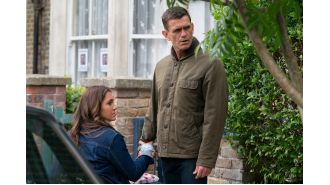 Penny and Jack were very shocked by the discovery of a 'murder' on EastEnders, and they were feeling cold.