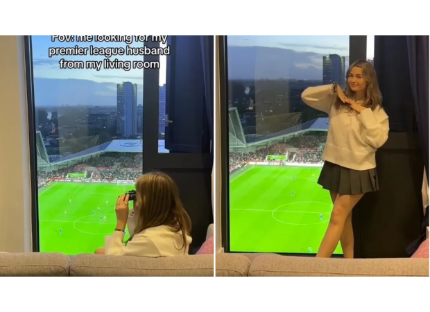 I'm a desirable date because my apartment has a view of a Premier League stadium.