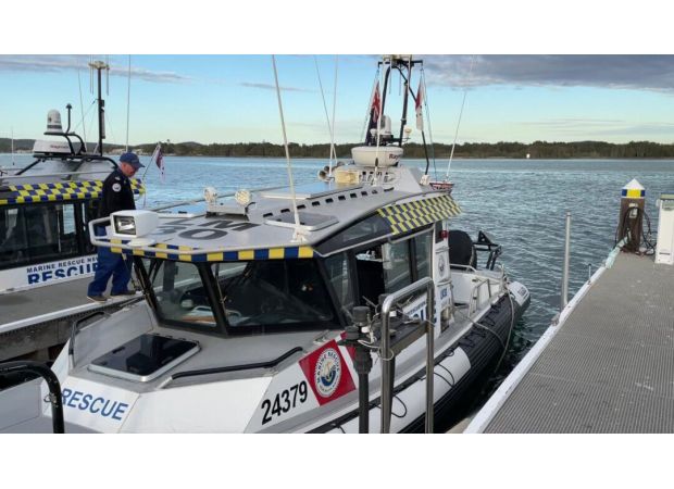 Person rescued after one day overboard from freighter ship