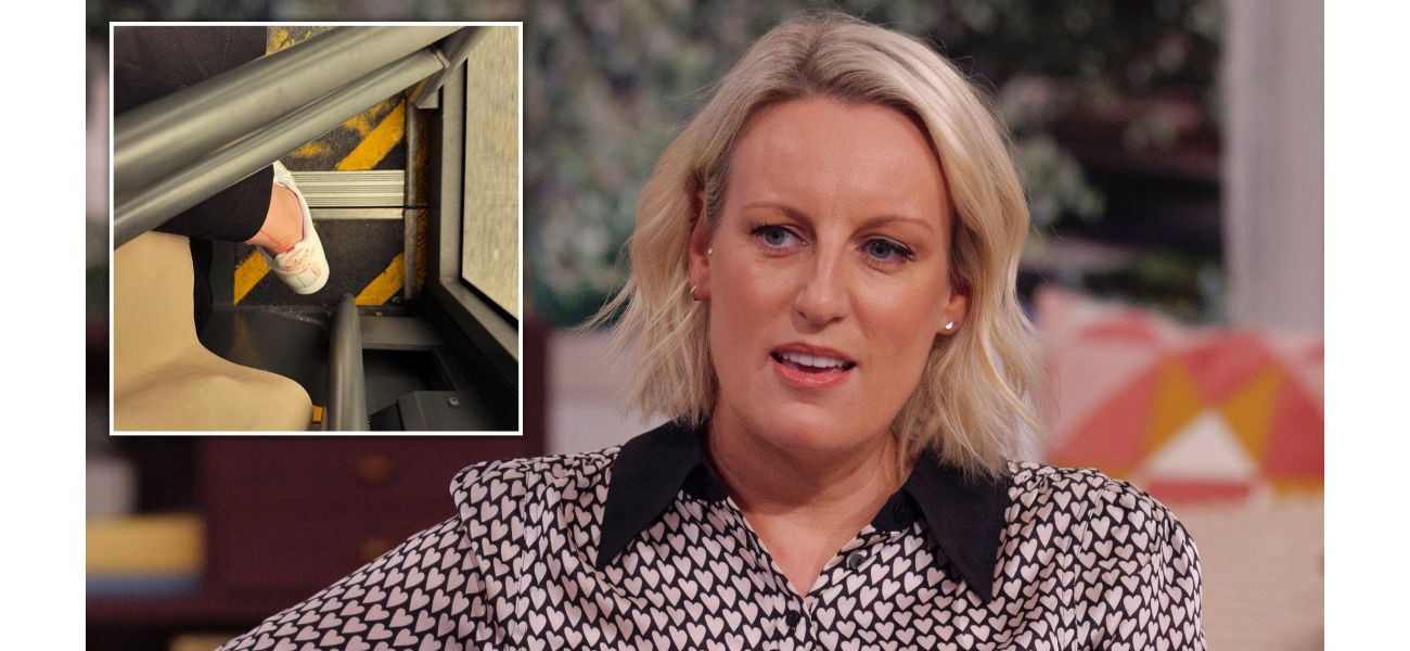 TV personality almost cries after embarrassing menstrual mishap during airplane trip.