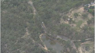 Adolescent boy discovered deceased in wooded area near street.