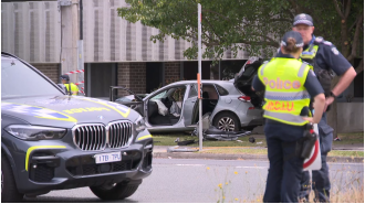 Police are looking into a fatal accident involving a pedestrian and a building.