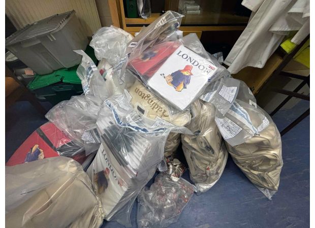 London authorities seize counterfeit Paddington Bear merchandise from local shops.