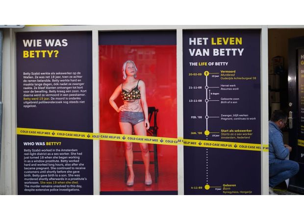 Holographic image of slain prostitute employed in attempt to crack unsolved mystery.