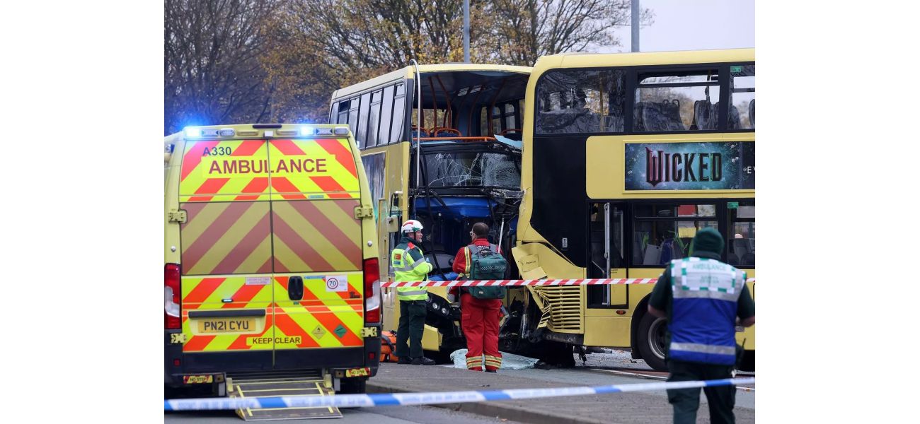 A serious accident involving a double decker bus results in 13 people being injured.