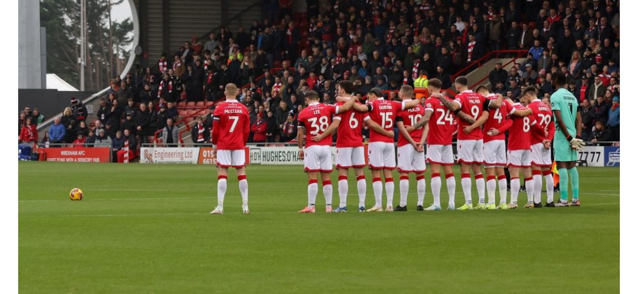 Wrexham player James McClean did not join his teammates for a Remembrance silence.