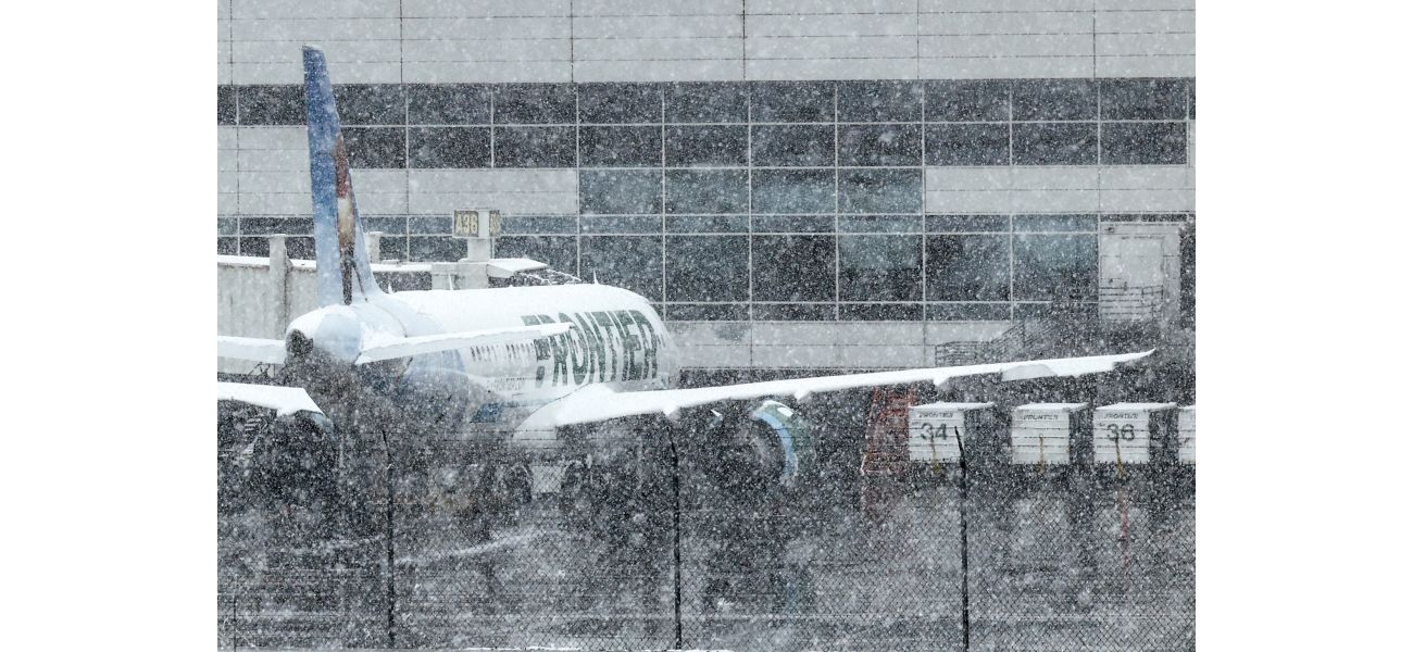 Over 300 flights affected at DIA due to winter weather.