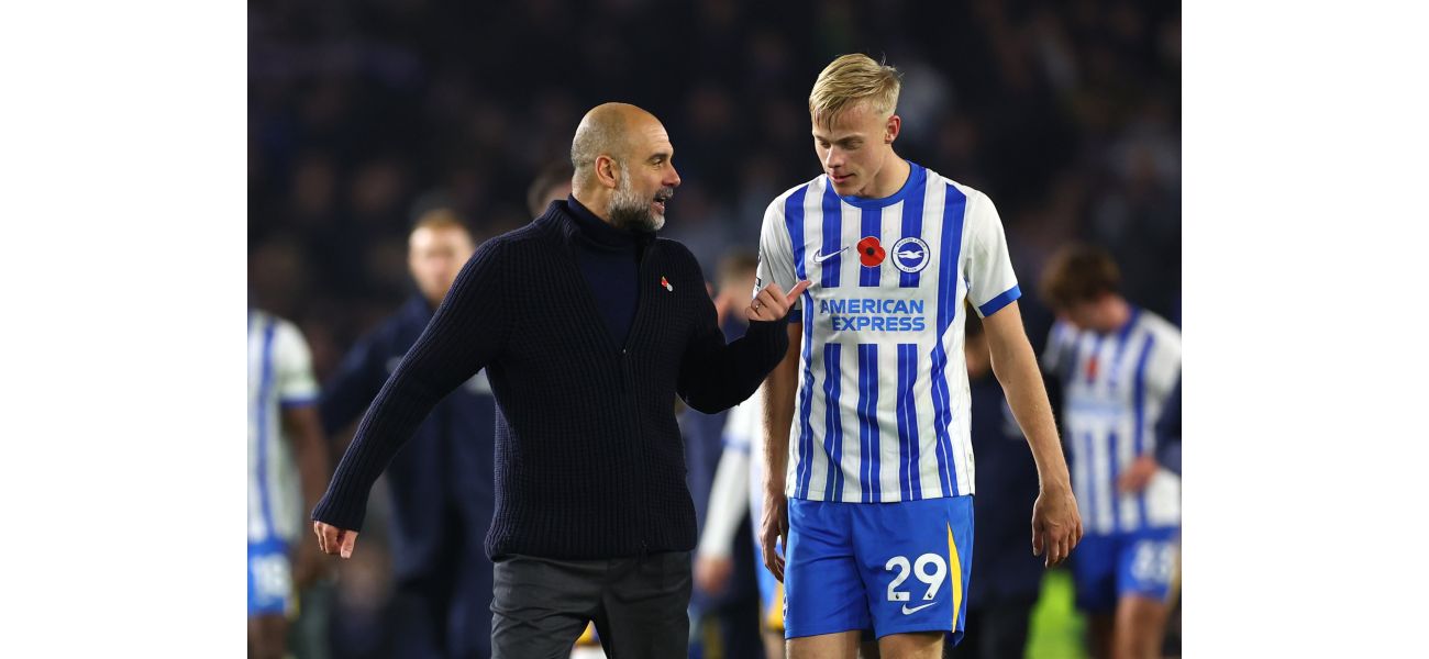 Guardiola comments on confrontation with van Hecke after Man City's defeat to Brighton.