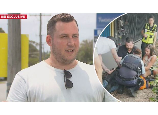 Man pursues suspected thief into police's way following jewelry robbery.