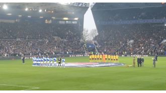 Fans disrupt Remembrance silence at Birmingham vs Northampton in a shocking moment.