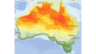 Australia is experiencing both very high temperatures and heavy snowfall, causing extreme weather conditions.