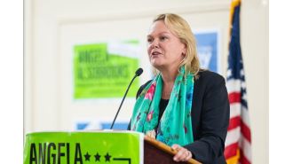 April McClain Delaney, a Democrat, wins the US House seat in Maryland's 6th district in a tight race.