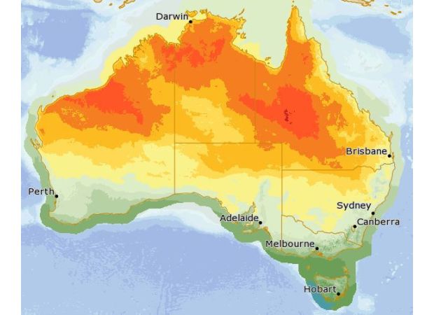 Australia is experiencing both very high temperatures and heavy snowfall, causing extreme weather conditions.