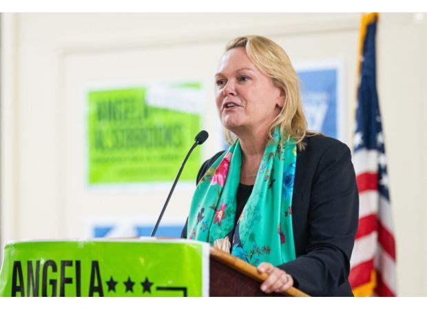 April McClain Delaney, a Democrat, wins the US House seat in Maryland's 6th district in a tight race.