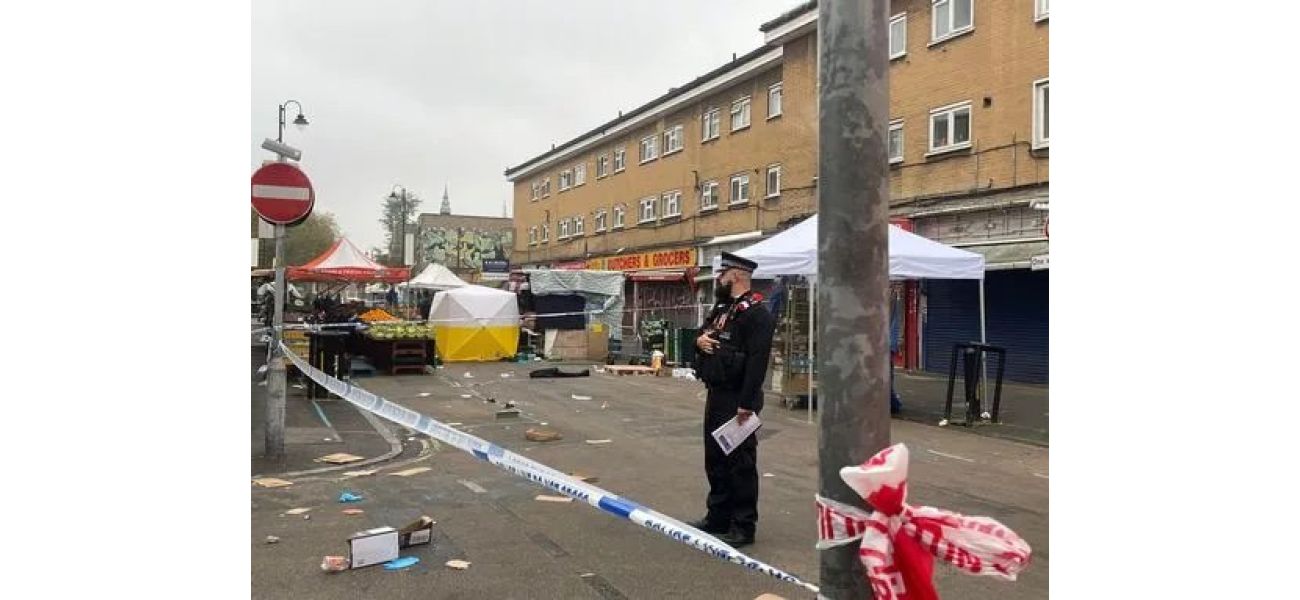 A man has died following a knife attack at a market in London.