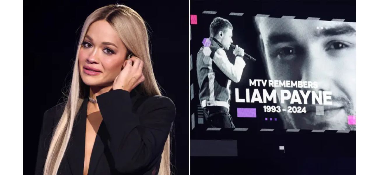Rita Ora cries while paying tribute to Liam Payne at MTV EMAs.