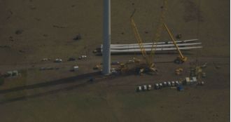 Possible rephrased text: 
Fatality suspected in wind turbine accident in western Victoria.