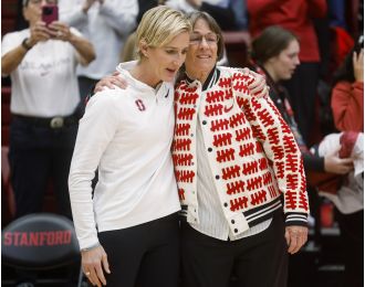 Stanford celebrates new court name with big victory against Gonzaga.