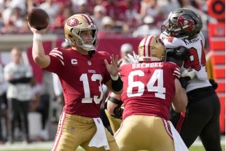 Kurtenbach suggests that the 49ers may not be showing their potential for the Super Bowl.