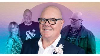 Emmerdale's Dominic Brunt discusses working with his wife, what frustrates him on set, and confronting discrimination.