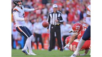 Broncos player Alex Forsyth admits needing to be stronger after Chiefs block potential game-winning field goal.