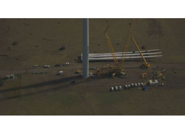 Possible rephrased text: 
Fatality suspected in wind turbine accident in western Victoria.