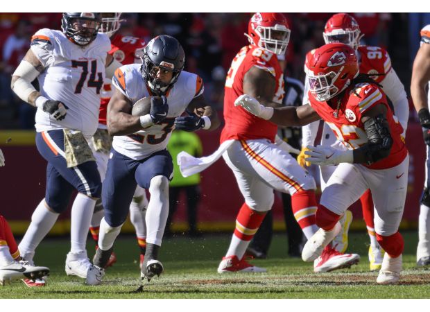 Estime makes the most of his opportunity against Chiefs as a Broncos rookie RB, proving to be a force to deal with.
