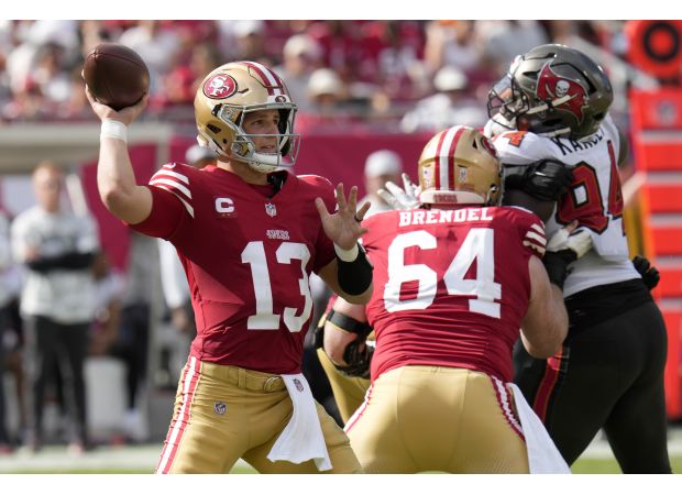 Kurtenbach suggests that the 49ers may not be showing their potential for the Super Bowl.