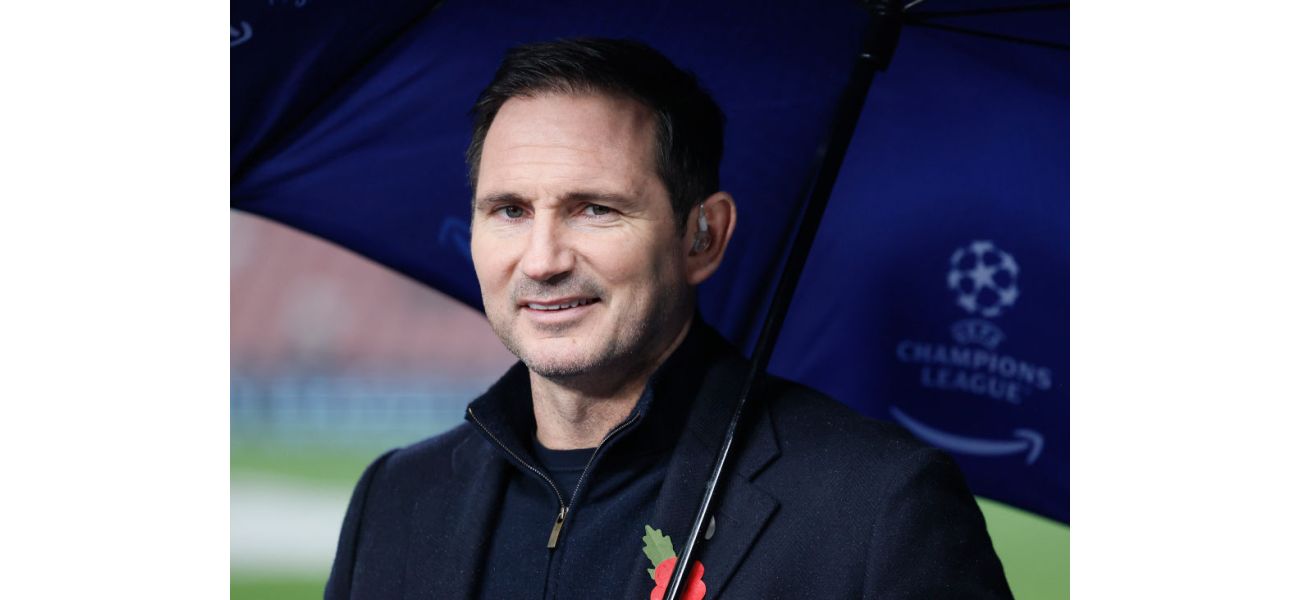 Frank Lampard, a legendary player for England and Chelsea, is close to making a surprising comeback as a manager.