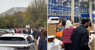 Police alerted to group of wealthy individuals who caused chaos in a Le Creuset store.