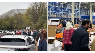Police alerted to group of wealthy individuals who caused chaos in a Le Creuset store.