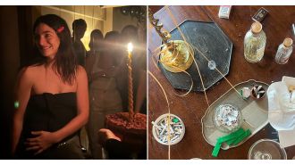 Lorde marks her 28th birthday with a table full of cannabis and alcohol.