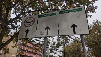 Strange London sign to CA finally changed after 15 yrs.