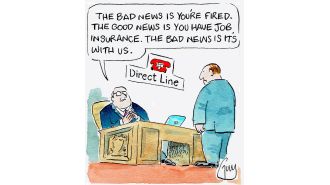 Guy Venables creates a daily cartoon for the Metro newspaper.