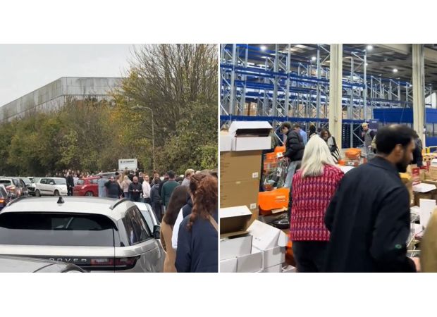 Police alerted to group of wealthy individuals who caused chaos in a Le Creuset store.