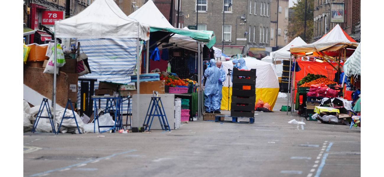 A man in his 60s accused of killing someone with a knife at a London market.