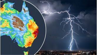 Australia is experiencing severe weather with a warning for thunderstorms in some areas.
