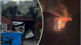 Faulty e-scooter battery causes fire, injuring three family members.