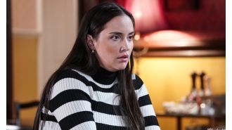 A popular character on EastEnders finds out she's expecting a baby during a difficult situation.