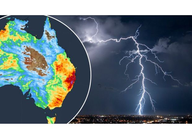 Australia is experiencing severe weather with a warning for thunderstorms in some areas.