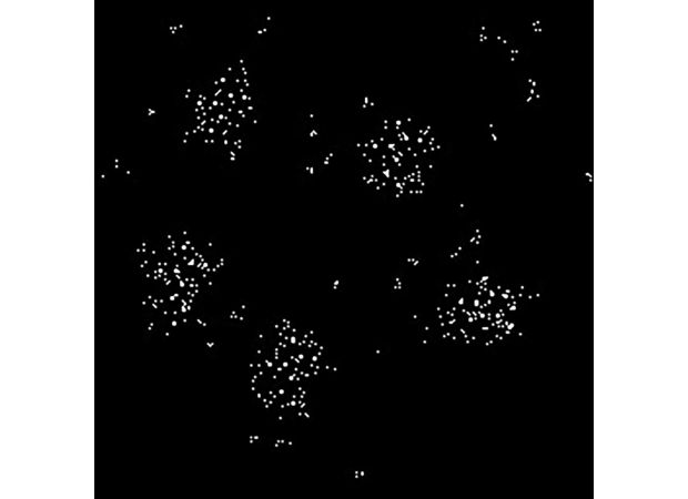 A decoded message from 2023 resembling an alien signal.