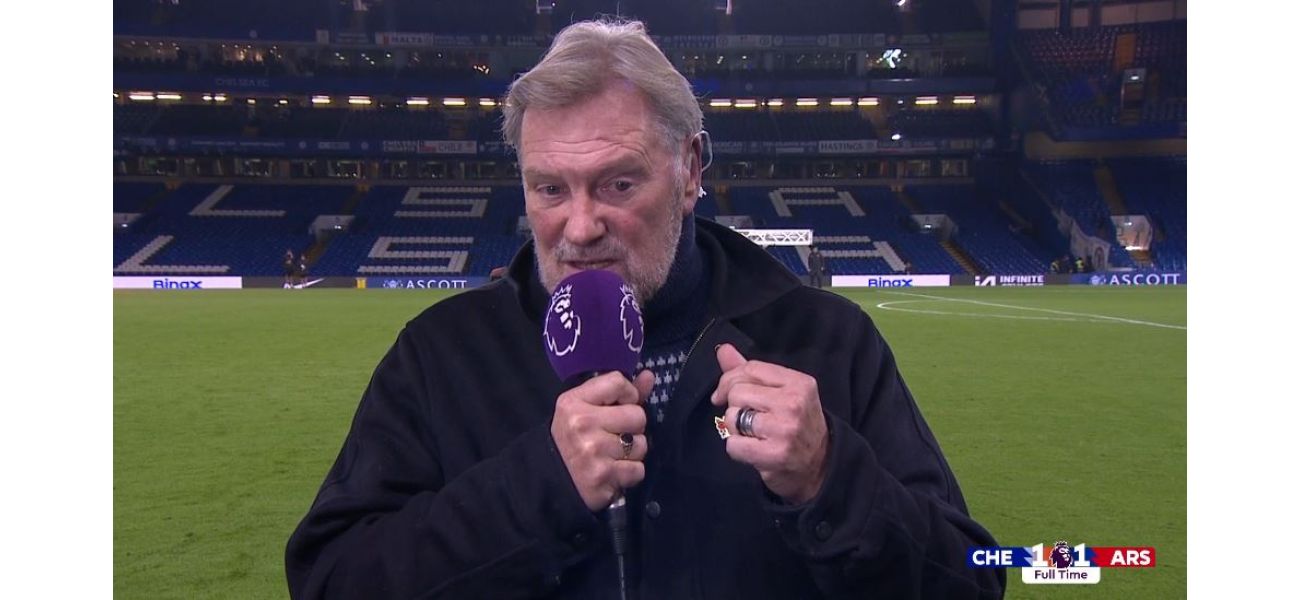 Glenn Hoddle shares Chelsea bench's response to Noni Madueke's incident during match against Arsenal.