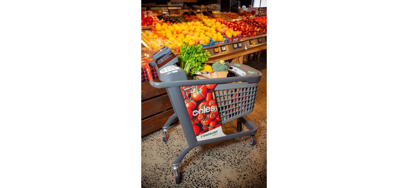 Coles is experimenting with using smart trolleys equipped with artificial intelligence technology in their stores.