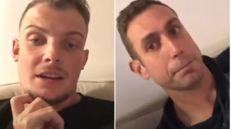 Viral video shows man next to David Coote; named and suspended from job.