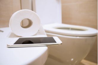 Doctors caution against spending over 10 mins on the toilet.