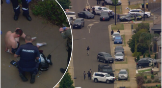 Arrest made after man holds father and child hostage.