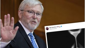 A senior Liberal member has gone against the party and is calling for Rudd to be fired, putting him in a precarious position.