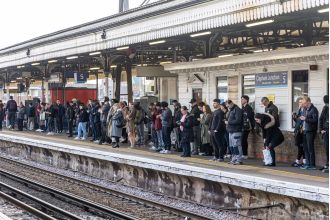 Popular London station has issues during rush hour due to unexpected delays in construction.