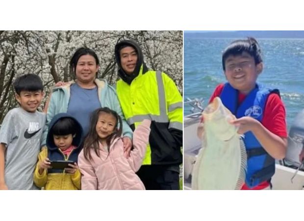 A boy survives in a cooler after boat capsizes, losing his dad and four others.