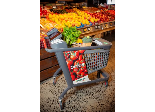 Coles is experimenting with using smart trolleys equipped with artificial intelligence technology in their stores.